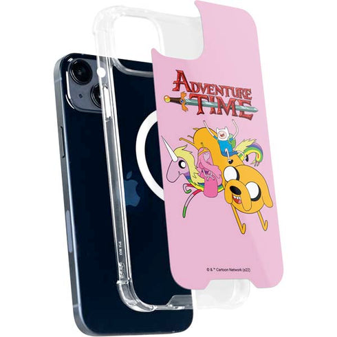 Adult Swim Adventure Time Riding in a Unicorn iPhone 14 Plus MagSafe Case
