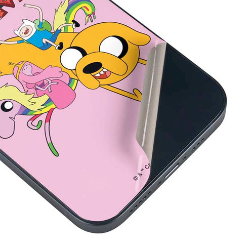 Adult Swim Adventure Time Riding in a Unicorn iPhone 15 Plus Skin