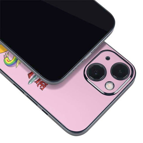 Adult Swim Adventure Time Riding in a Unicorn iPhone 14 Plus Skin