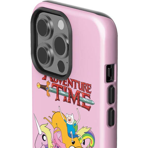 Adult Swim Adventure Time Riding in a Unicorn iPhone 14 Pro Impact Case