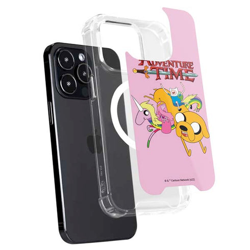 Adult Swim Adventure Time Riding in a Unicorn iPhone 14 Pro MagSafe Case
