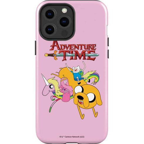 Adult Swim Adventure Time Riding in a Unicorn iPhone 15 Pro Max Impact Case