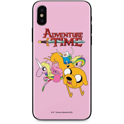 Adult Swim Adventure Time Riding in a Unicorn iPhone X Skin