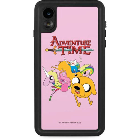 Adult Swim Adventure Time Riding in a Unicorn iPhone XR Waterproof Case