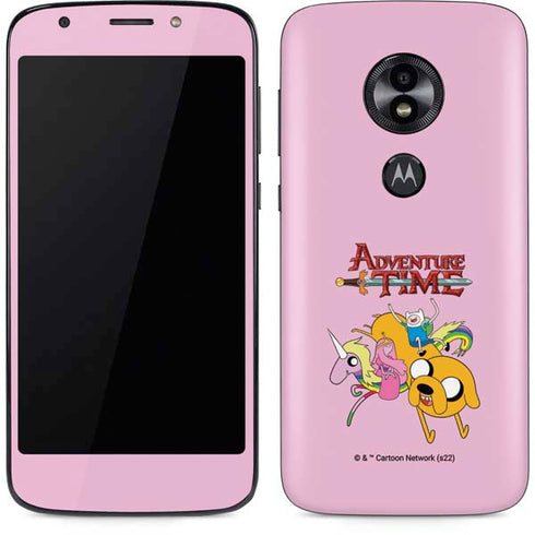 Adult Swim Adventure Time Riding in a Unicorn Moto E5 Play Skin