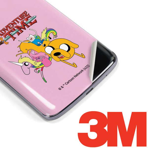 Adult Swim Adventure Time Riding in a Unicorn Moto E5 Plus Skin