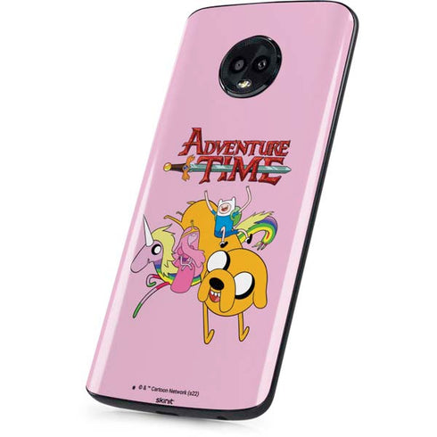 Adult Swim Adventure Time Riding in a Unicorn Moto G6 Skin