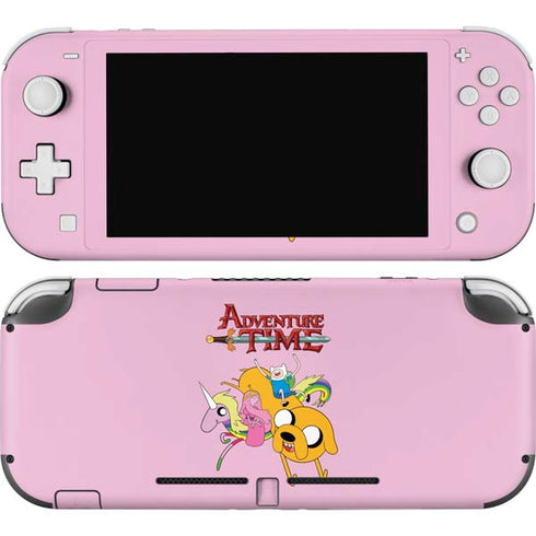 Adult Swim Adventure Time Riding in a Unicorn Nintendo Switch Lite Skin