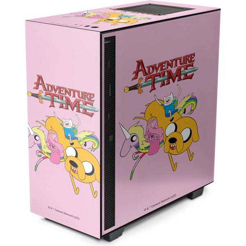 Adult Swim Adventure Time Riding in a Unicorn NZXT H510 Compact ATX Mid-Tower Case Skin