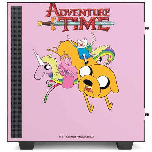 Adult Swim Adventure Time Riding in a Unicorn NZXT H510 Compact ATX Mid-Tower Case Skin
