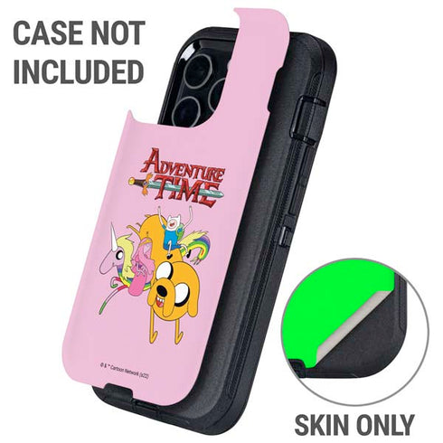 Adult Swim Adventure Time Riding in a Unicorn Otterbox Defender iPhone Skin