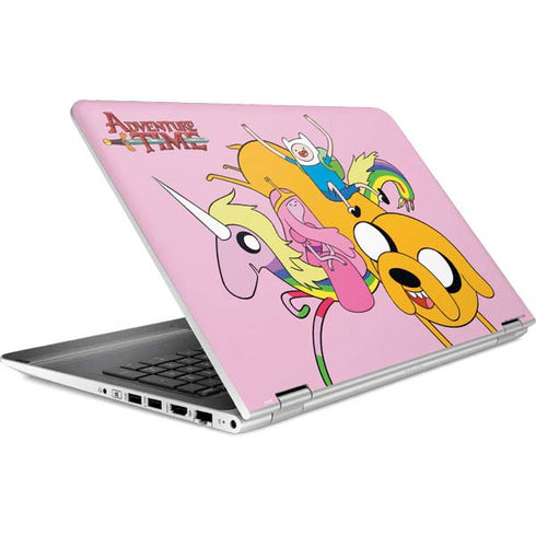 Adult Swim Adventure Time Riding in a Unicorn HP Pavilion Skin