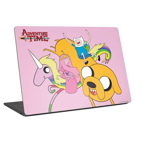 Adult Swim Adventure Time Riding in a Unicorn Universal Laptop 16in (13 x 9.4in) Skin