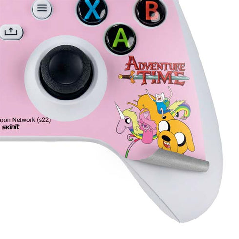 Adult Swim Adventure Time Riding in a Unicorn Xbox Series S Controller Skin