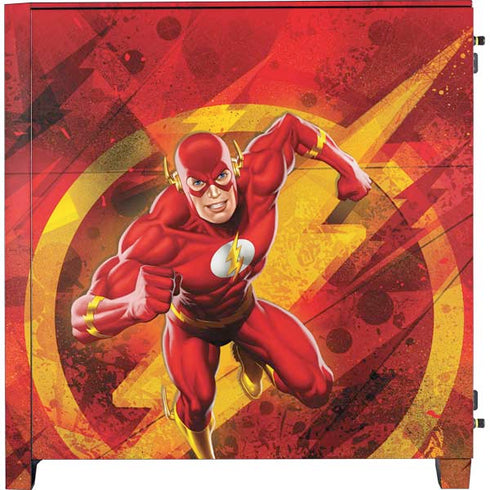 DC Comics The Flash Action Pose Corsair 4000D Tempered Glass Mid-Tower ATX Case Skin