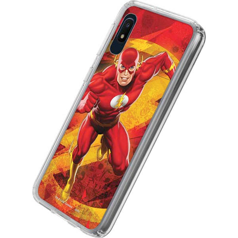DC Comics The Flash Action Pose Galaxy A10e Clear Case