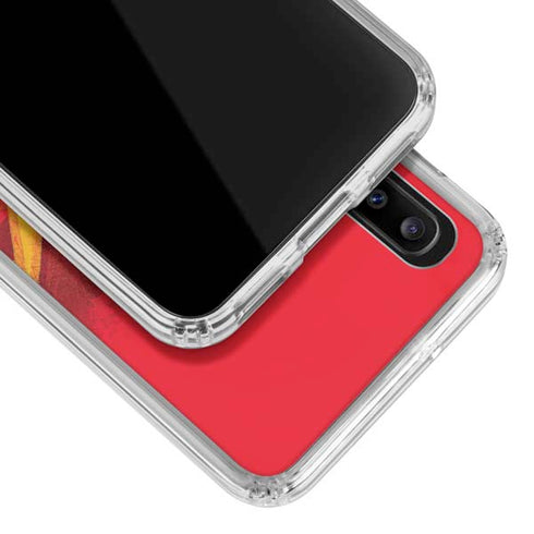DC Comics The Flash Action Pose Galaxy A20 Clear Case