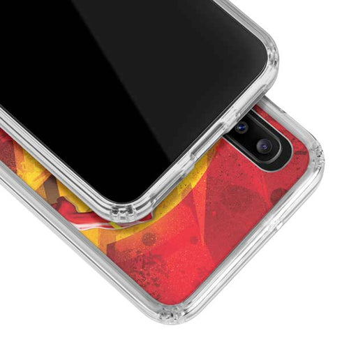 DC Comics The Flash Action Pose Galaxy A30 Clear Case