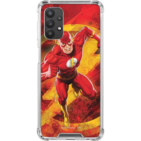 DC Comics The Flash Action Pose Galaxy A32 5G Clear Case