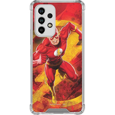 DC Comics The Flash Action Pose Galaxy A53 5G Clear Case