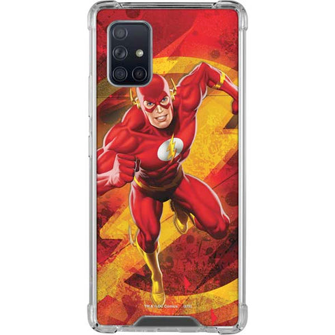 DC Comics The Flash Action Pose Galaxy A71 5G Clear Case