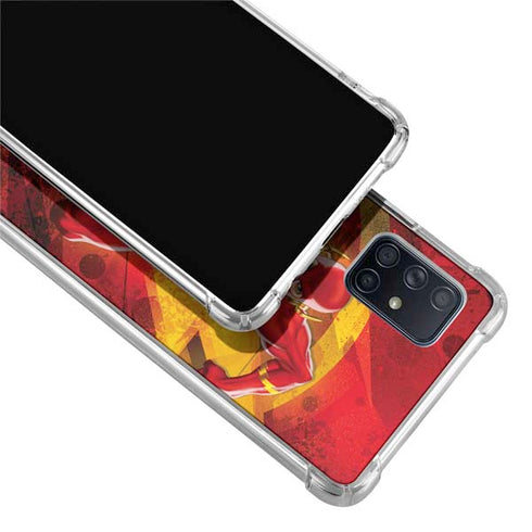 DC Comics The Flash Action Pose Galaxy A71 5G Clear Case