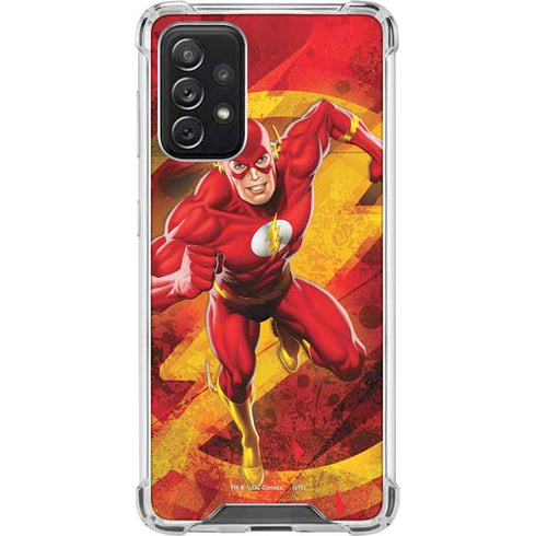 DC Comics The Flash Action Pose Galaxy A72 5G Clear Case
