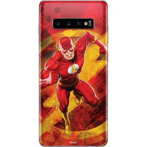DC Comics The Flash Action Pose Galaxy S10 Plus Skin