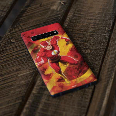 DC Comics The Flash Action Pose Galaxy S10 Plus Skin