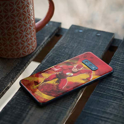 DC Comics The Flash Action Pose Galaxy S10e Skin