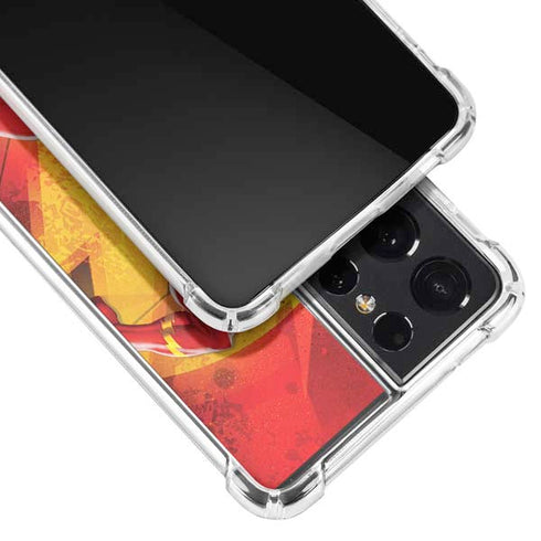 DC Comics The Flash Action Pose Galaxy S21 Ultra 5G Clear Case