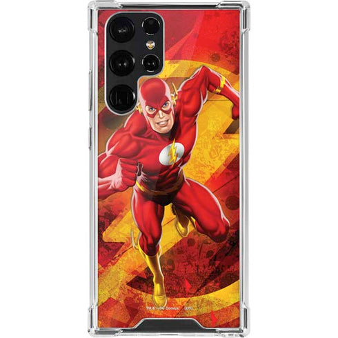 DC Comics The Flash Action Pose Galaxy S22 Ultra Clear Case