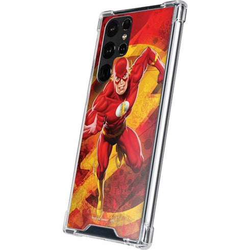 DC Comics The Flash Action Pose Galaxy S22 Ultra Clear Case
