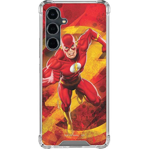 DC Comics The Flash Action Pose Galaxy S23 FE Clear Case