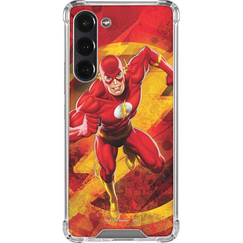 DC Comics The Flash Action Pose Galaxy S23 Plus Clear Case