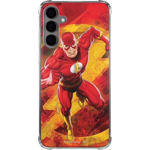 DC Comics The Flash Action Pose Galaxy S24 Plus Clear Case