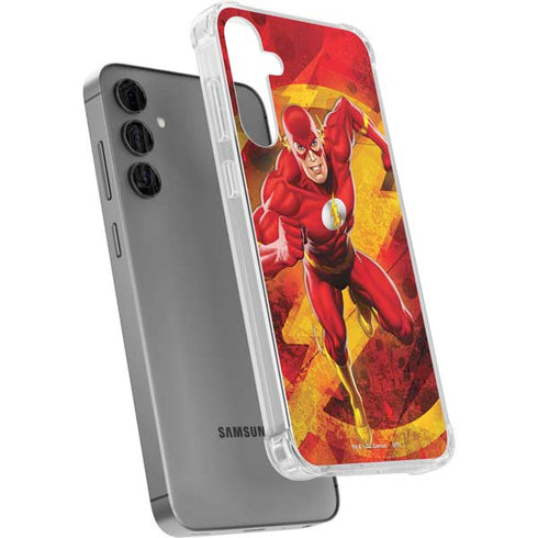DC Comics The Flash Action Pose Galaxy S24 Plus Clear Case