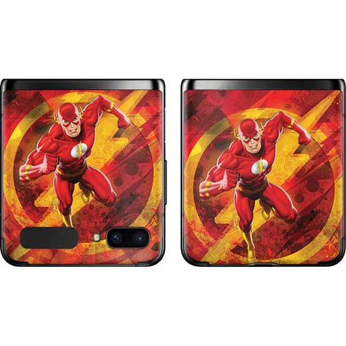 DC Comics The Flash Action Pose Galaxy Z Flip Skin