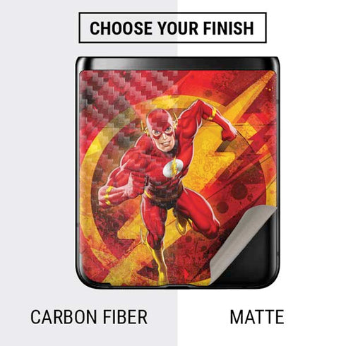 DC Comics The Flash Action Pose Galaxy Z Flip Skin