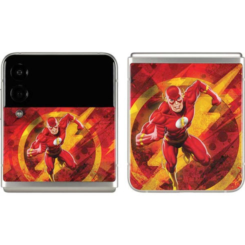 DC Comics The Flash Action Pose Galaxy Z Flip3 5G Skin