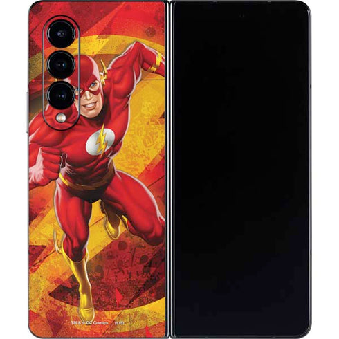 DC Comics The Flash Action Pose Galaxy Z Fold4 5G Skin