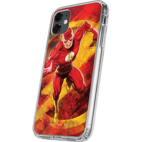 DC Comics The Flash Action Pose iPhone 11 Clear Case