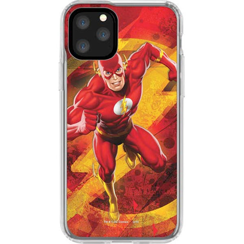 DC Comics The Flash Action Pose iPhone 11 Pro Clear Case