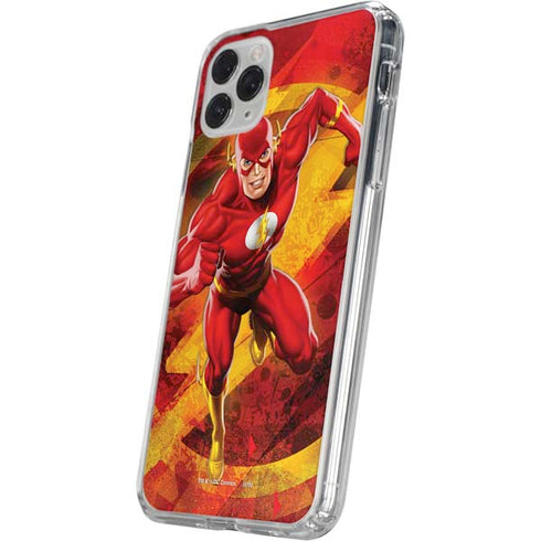 DC Comics The Flash Action Pose iPhone 11 Pro Clear Case