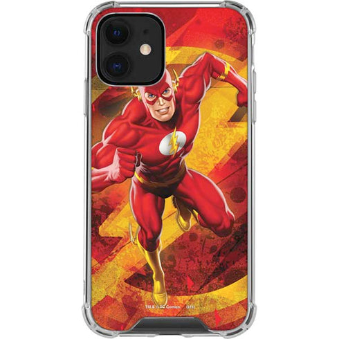 DC Comics The Flash Action Pose iPhone 12 Clear Case