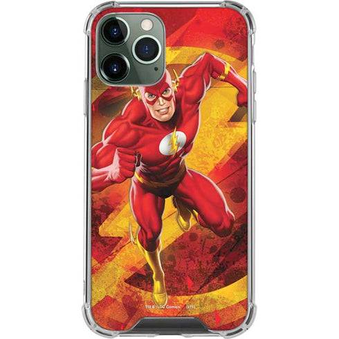 DC Comics The Flash Action Pose iPhone 12 Pro Clear Case