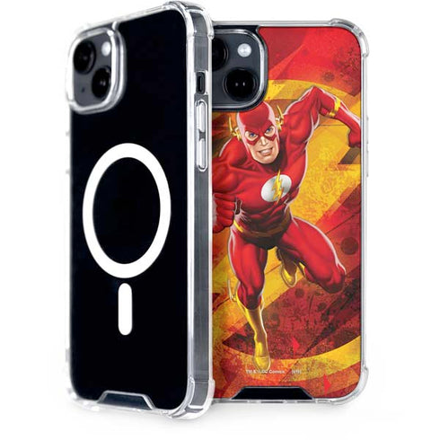 DC Comics The Flash Action Pose iPhone 15 Plus MagSafe Case