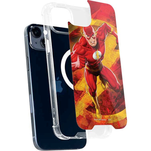 DC Comics The Flash Action Pose iPhone 15 Plus MagSafe Case