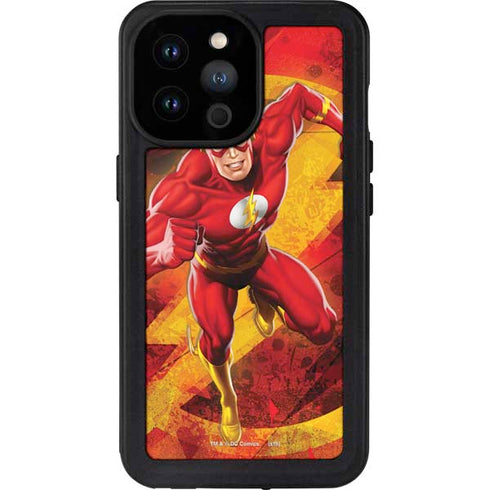 DC Comics The Flash Action Pose iPhone 14 Pro Max Waterproof Case