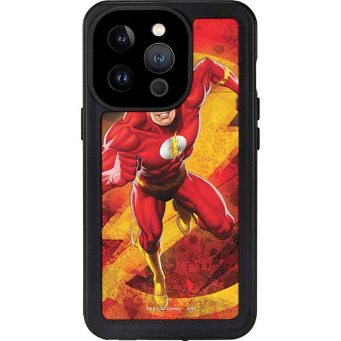 DC Comics The Flash Action Pose iPhone 14 Pro Waterproof Case